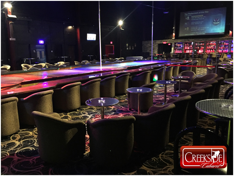 Creekside Cabaret Gentlemen's Club Montgomery County Pennsylvania Large Stage, Stage Side Suites and Bar